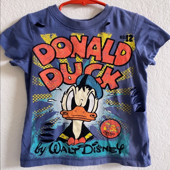 Disney Donald Duck Retro Distressed Unisex Shirt - Picture 1 of 5